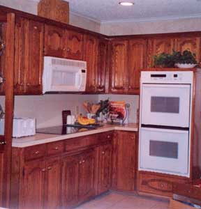 kitchen before staging