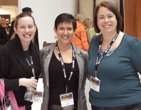 Seen here at the 2011 Toronto Interior Design Show (left to right): Alana Merritt, Debra Gould, Heather Cook