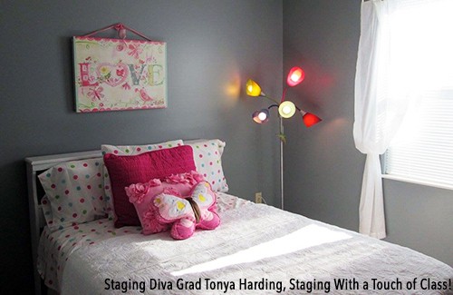 kids bedroom staging