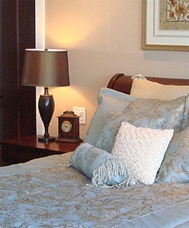 bed room home staging hunter lake