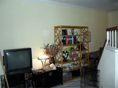 living room before staging