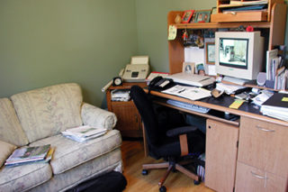 home office before staging