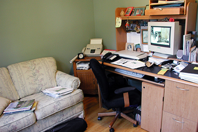 home office before staging