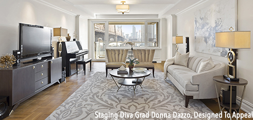 living room after home staging tips