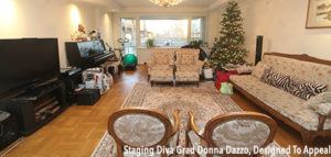 living room after home staging tips