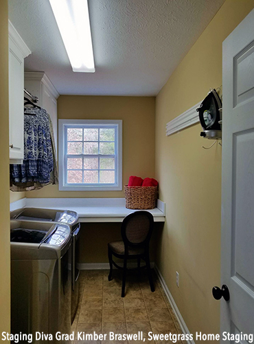 Laundry Area After Staging