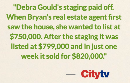 home staging expert Debra Gould on CityTV