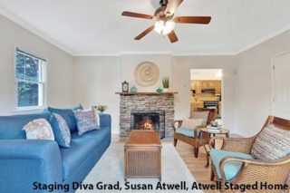 Living Room After Staging - Susan Atwell